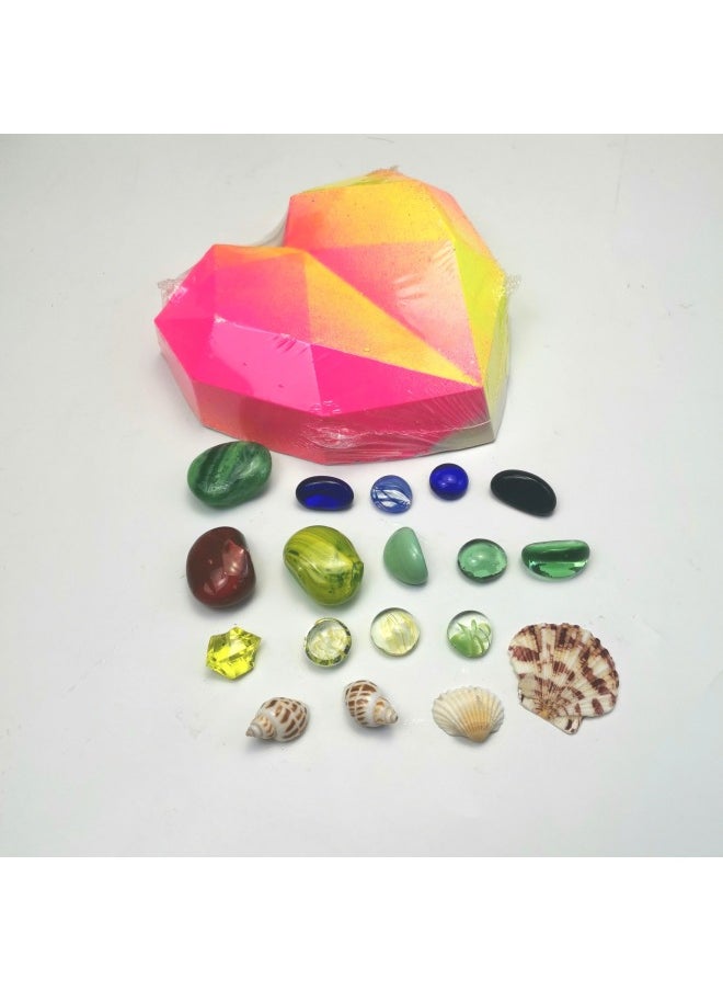 Generic - Archaeological Excavation Toy Children Digging Treasure Dinosaur Fossils Colorful Gem Luminous Gem Shell Earth Block Archaeological Wholesale-Color:Archaeological Luminous Gems (Earth Only) - Image 1