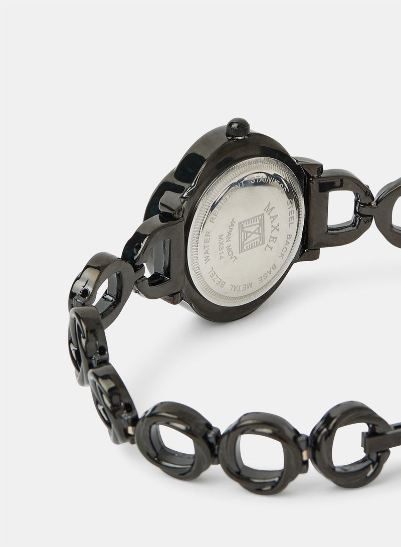 Maxel Women's Fashion Waterproof Luxury Analog Wrist Watch MX522 - 28mm - Image 4