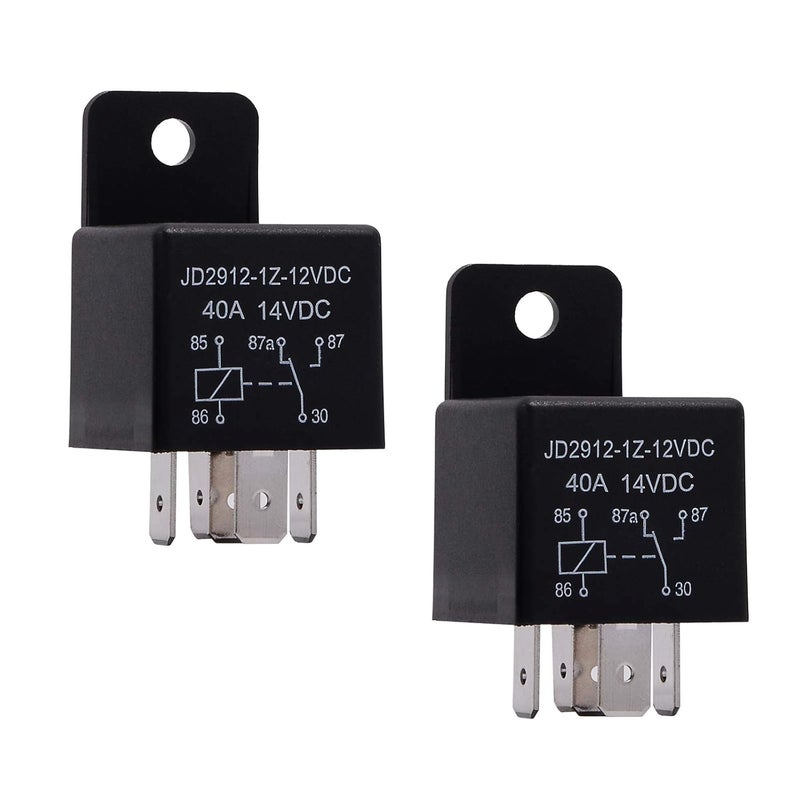 Ehdis 2 PCS Relay 12V 40A, Car Relay 5 Pin Coil, Automotive Relay Contactor Relay Switch Power, Auto Switches & Starters - Image 1