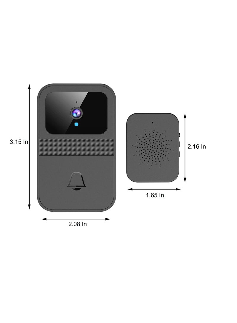 Excefore Doorbell Wireless Camera Outdoor Smart Wireless Remote Video Doorbell Intelligent Visual Doorbell Home Intercom HD Night Vision WiFi Rechargeable Security Door Doorbell  - Image 5