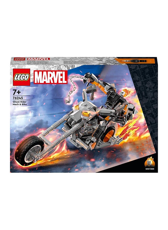 LEGO - 76245 Marvel Ghost Rider Mech And Bike, Buildable Motorbike Toy With Movable Action Figure, Super Hero Building Set, Gift For Kids, Boys And Girls 7 Plus Years Old - Image 1
