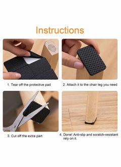 Y&D Furniture Pads Anti Slip Rubber Self Adhesive Grippers Non for Legs Scratch Silicone Floor Protectors Hardwood Floors 156Pcs  - Image 5