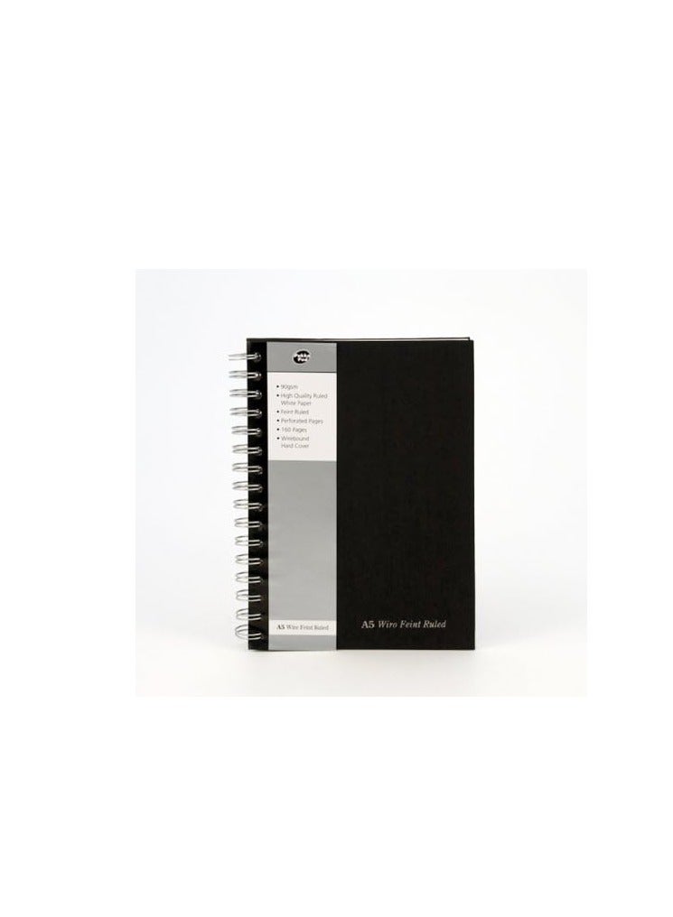 Pukka Pad, Black Wirebound Pad A5 - Image 2