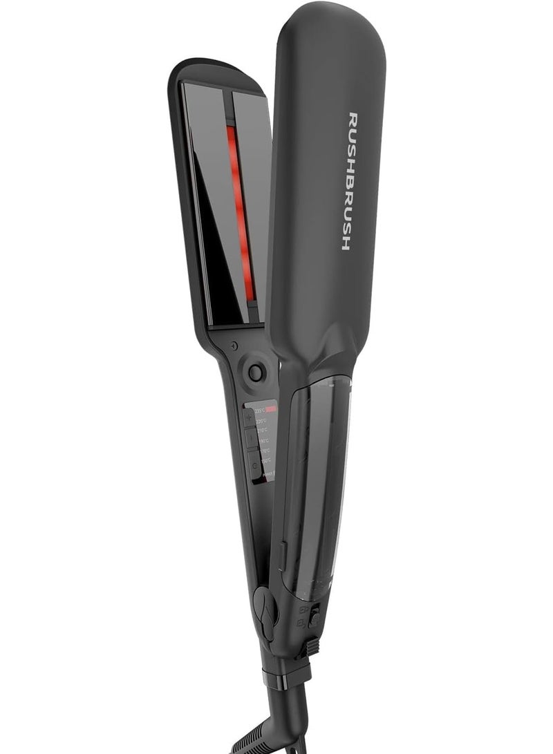 Rush Brush X6 Rush Brush Electric Hair Brush – Tourmaline Ceramic Plates, Adjustable Temperature, Fast Heating, Lightweight Design - Image 3