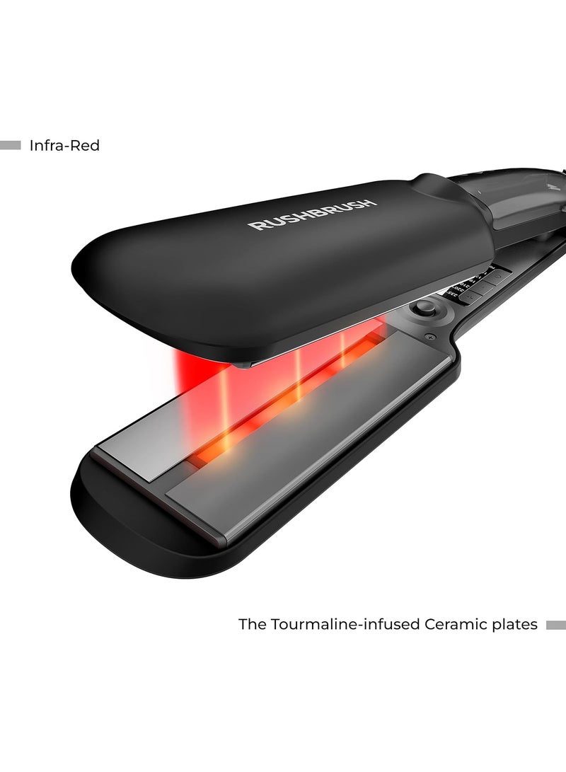 Rush Brush X6 Rush Brush Electric Hair Brush – Tourmaline Ceramic Plates, Adjustable Temperature, Fast Heating, Lightweight Design - Image 4