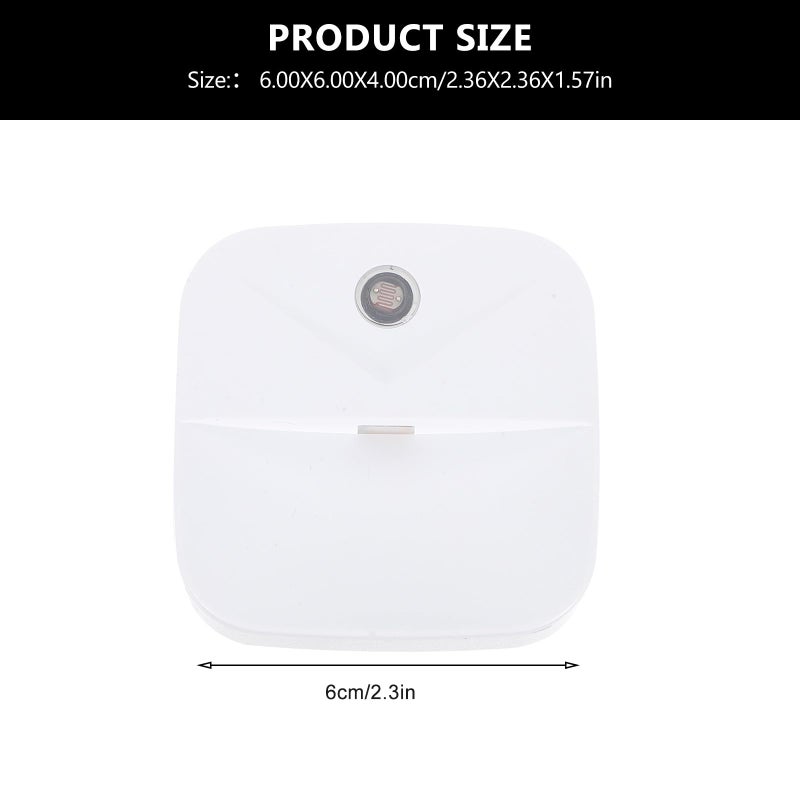 3Pcs Warm White LED Night Light With Motion Sensor For Bedroom Bathroom Hallway US Plug - Image 3