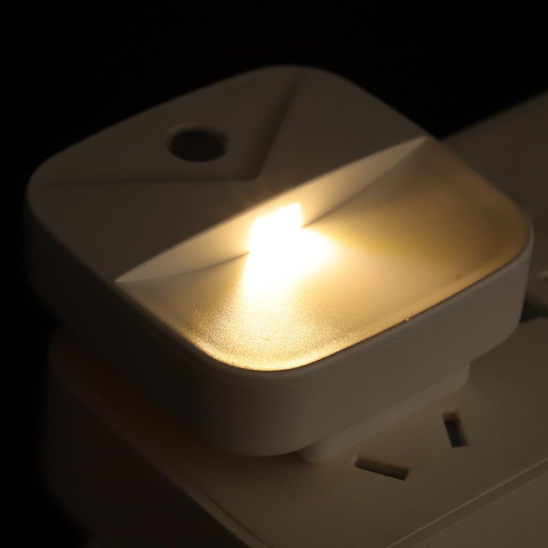 3Pcs Warm White LED Night Light With Motion Sensor For Bedroom Bathroom Hallway US Plug - Image 4