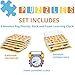 Asher and Olivia Premium Puzzles for Toddlers and Rack Set 7 Pack Includes 1 Learning Clock 6 Alphabet Numbers Shapes Animals Cars Fruits Puzzles - Image 2