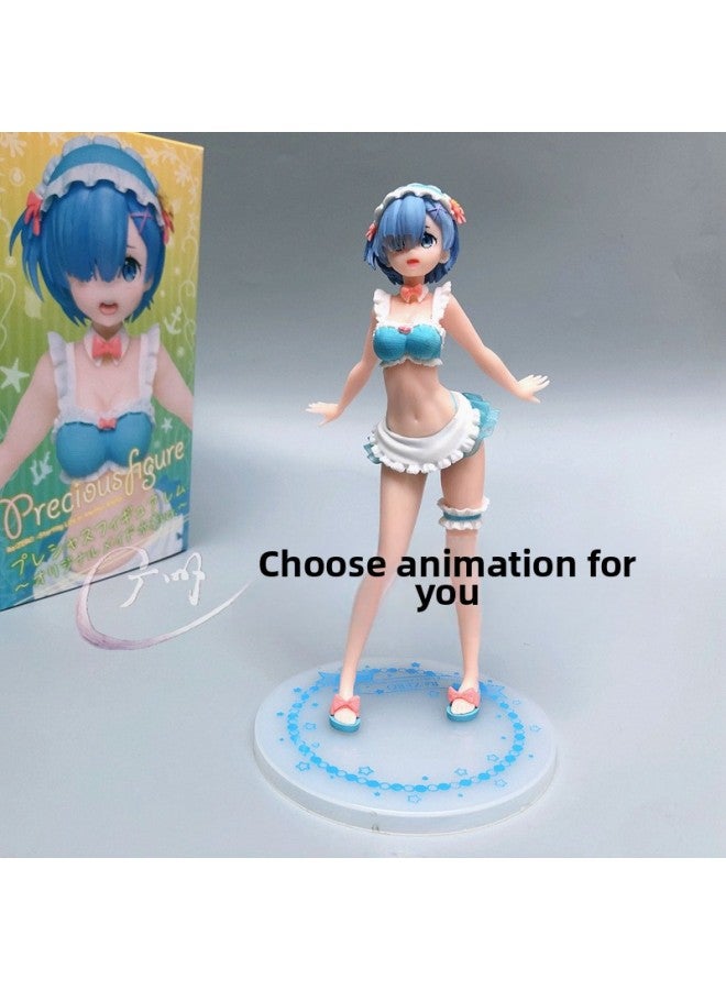 From Scratch, Chinese-style Sleeping Strap Sportswear, Remramram Boxed Beauty Anime Hand Office-Color:Cake Maid REM (bag + Color Box)  - Image 1