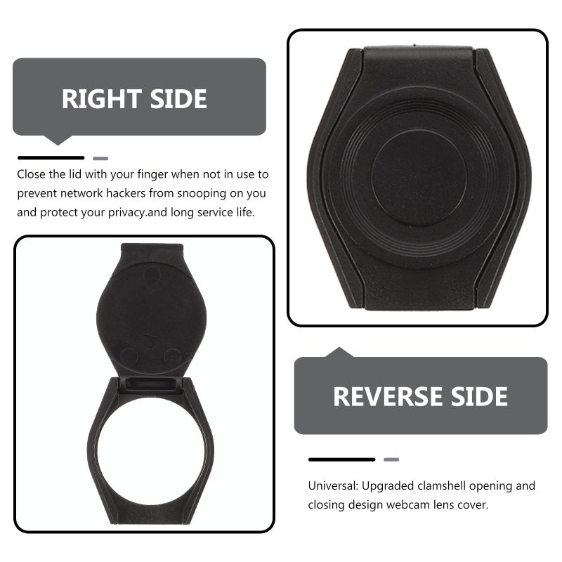 5Pcs Practical Webcam Protective Caps Camera Covers Privacy (Black) - Image 2