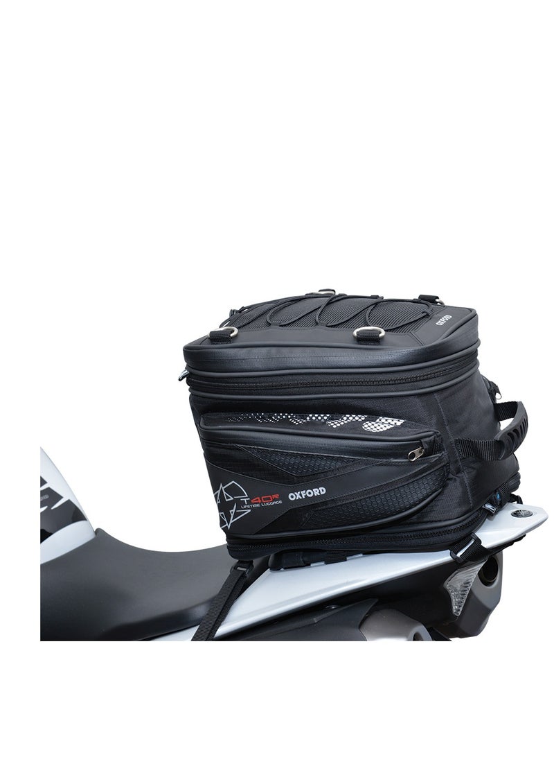 Oxford OXFORD Motorcycle Lifetime Tail Pack Black WP 40 Liters UK  - Image 1