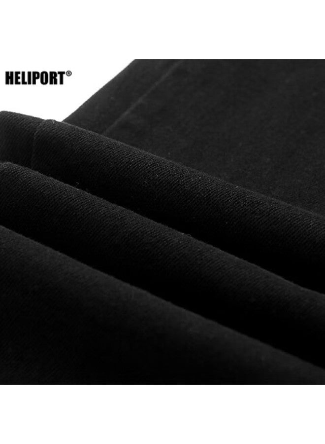 Heliport Coconut Tree Jeans, Black Washed Trendy Style, Versatile High Street Straight-leg Pants For Men And Women, Black, XL - Image 3