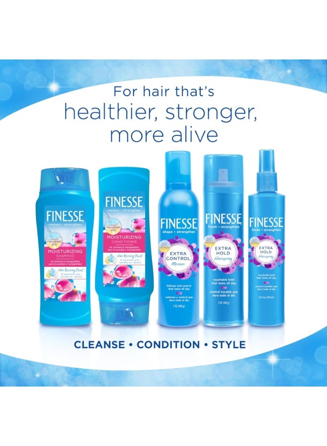 FINESSE Restore + Strengthen Moisturizing 2in1 Shampoo + Conditioner, 13 oz (Pack of 6), Moisturize & Repair Dry or Damaged Hair - Image 2