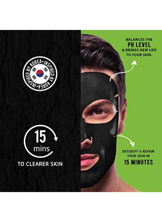 BOMBAY SHAVING COMPANY Charcoal Face Sheet Mask For Easy At-Home Skin Restoration  - Image 2