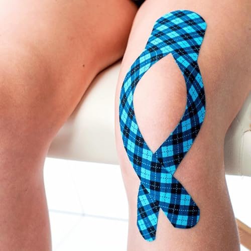 CureTape Art | Kinesiology Tape for Body Pain | Elastic Therapeutic | Waterproof Athletic | Long-Lasting Medical K (Tartan) - Image 4