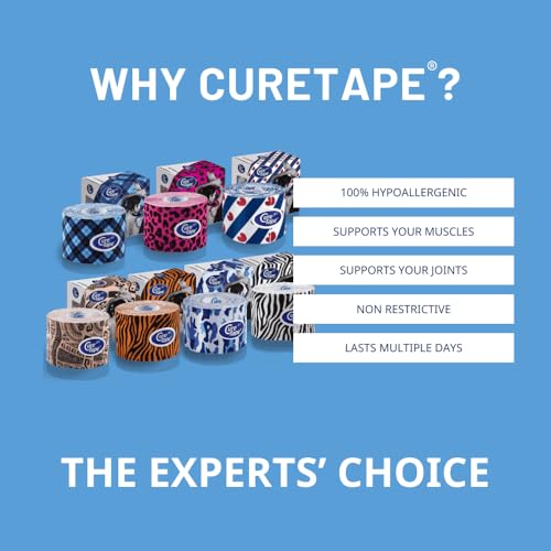 CureTape Art | Kinesiology Tape for Body Pain | Elastic Therapeutic | Waterproof Athletic | Long-Lasting Medical K (Tartan) - Image 3
