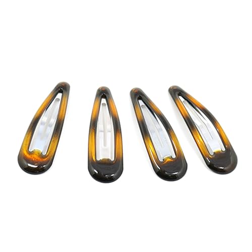 Dofash Epoxy Snap Hair Clips Metal Grips 5cm/2in Tortoise Accessories 12Pcs (Epoxy Tortie) - Image 3