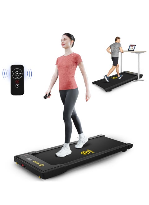 Fitness Under Desk Walking Pad Treadmill – Quiet Motor & Portable Jogging Machine With Bluetooth, Remote Control, For Home & Office,100Kg/220Lbs Capacity, Speed Up To 6Km/H (Wide Running Belt)