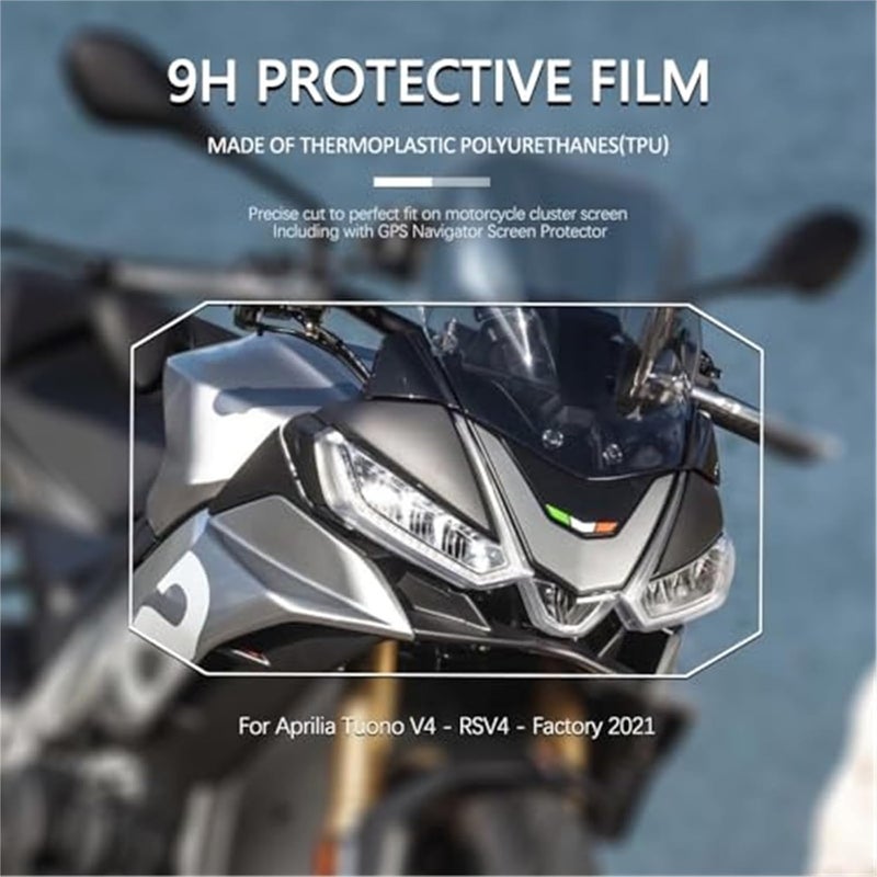 Wivplex Motorcycle Screen Protector for Aprilia Tuono V4 RSV4 2021 - Image 2
