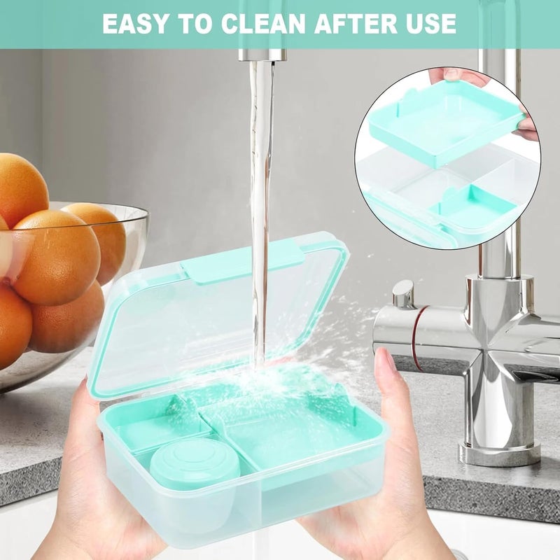 Meneflix Lunch Box with Compartments BPAFree Leakproof Airtight Food Storage Container Ideal for Meal Prep Office Kids School Tiffin Microwave Freezer Safe - Image 5