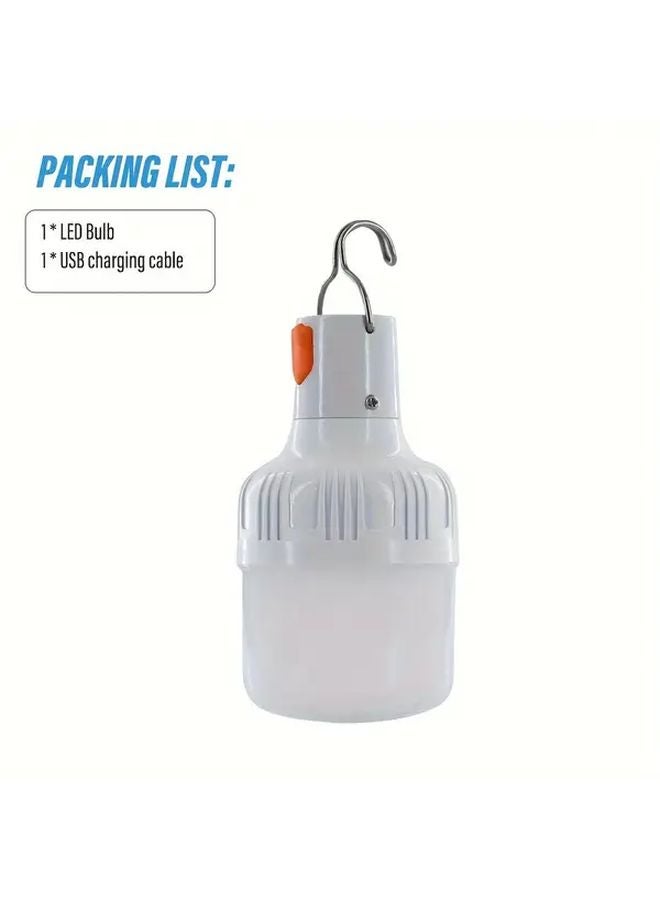 White Light USB Rechargeable Flashlight High Brightness Portable Lantern For Emergency Outdoor Exploration - Image 1