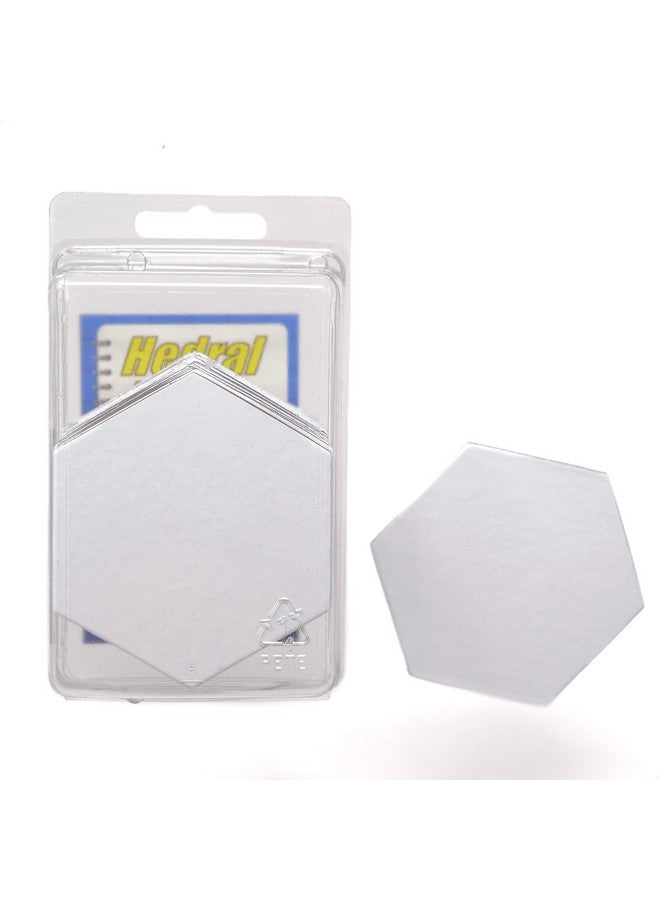 Hedral Value Pack Of 28 Dry Erase Reusable Blank 2.5" Hexagon Hex Board Game Chits Tiles Counters Markers Diy DD - Image 2