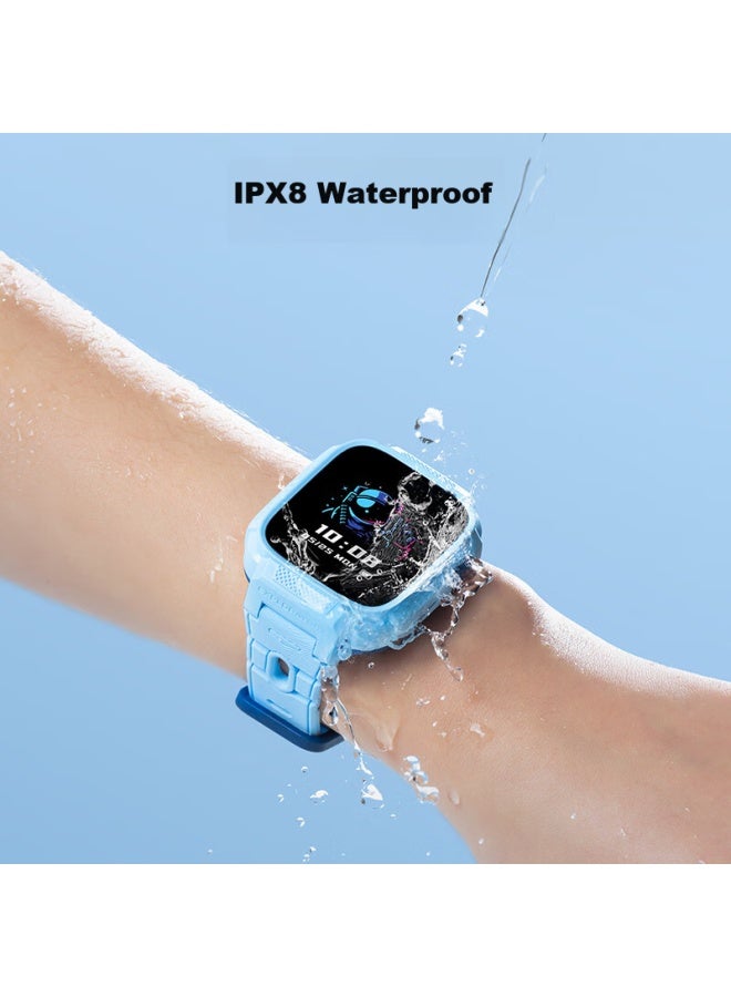 Xiaoxun Children's Smarch T6c, Precise Positioning, Real-time Video Calls, No Games To Prevent Addiction, Smarch Designed For 5-12 Year Old Students, For Boys And Girls, Genius Blue - Image 2