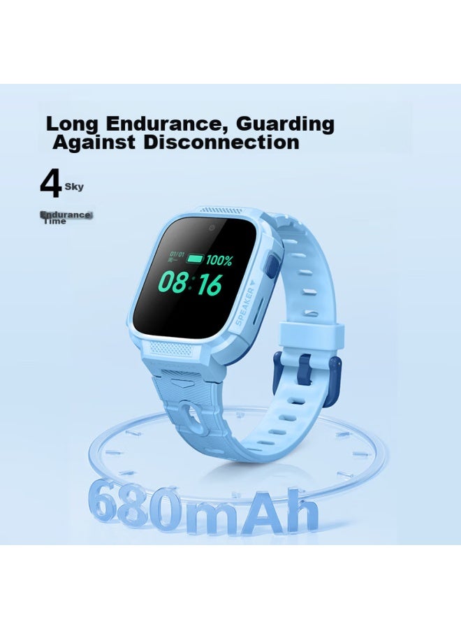 Xiaoxun Children's Smarch T6c, Precise Positioning, Real-time Video Calls, No Games To Prevent Addiction, Smarch Designed For 5-12 Year Old Students, For Boys And Girls, Genius Blue - Image 3