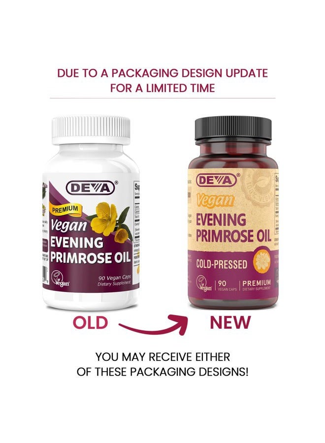 Deva Vegan Vitamins Vegan Vitamins Evening Primrose Oil Vegan 90 Vcap (Pack of 2) - Image 2