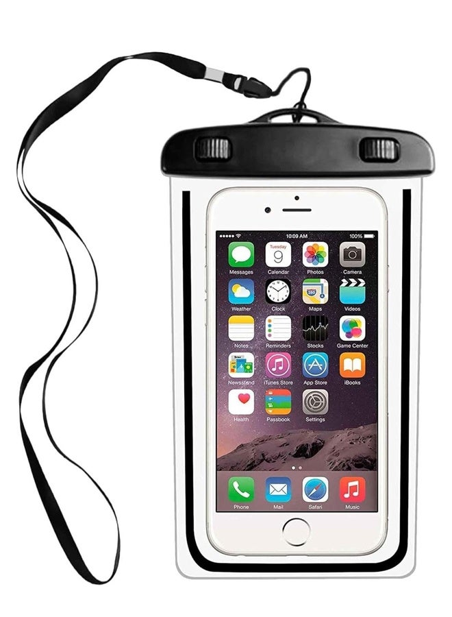 بولوز حافظة هاتف مقاومة للماء، حافظة هاتف مقاومة للماء حتى عمق 30 مترًا مع شهادة IPX8 حافظة هاتف خلوي مقاومة للماء مناسبة للهواتف الكبيرة حتى 7.2 بوصة متوافقة مع iPhone 12/13/14/15/16/17 Pro Max S22 S23 Ultra - Image 2