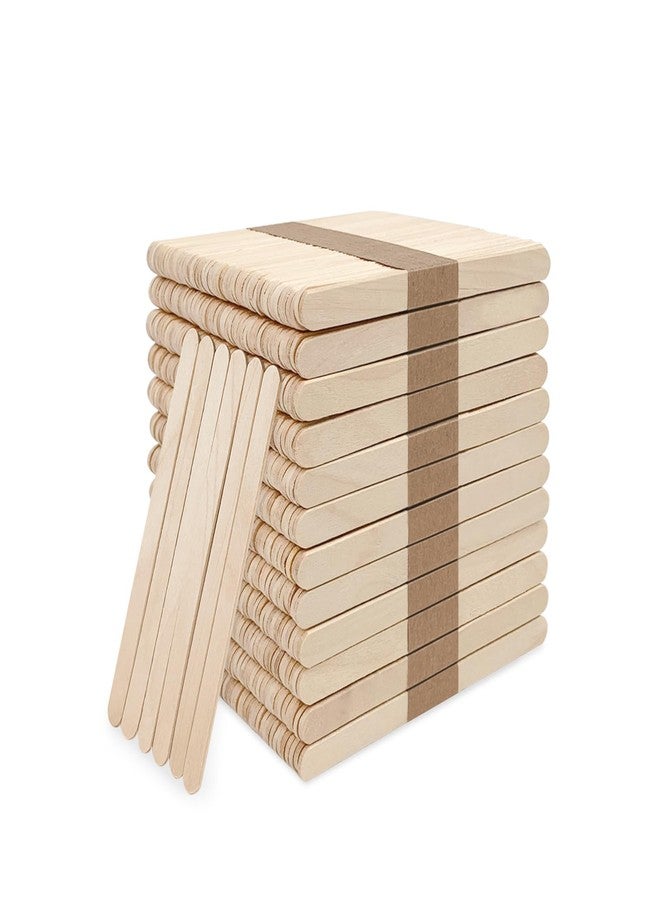 KTOJOY 1000 Pcs Craft Sticks Ice Cream Natural Wood Popsicle Craft Sticks 4.5 inch Length Treat Ice Pop for DIY Crafts - Image 1