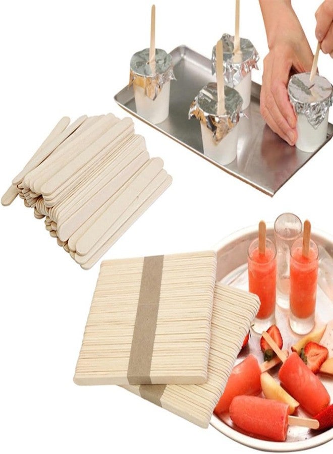 KTOJOY 1000 Pcs Craft Sticks Ice Cream Natural Wood Popsicle Craft Sticks 4.5 inch Length Treat Ice Pop for DIY Crafts - Image 5