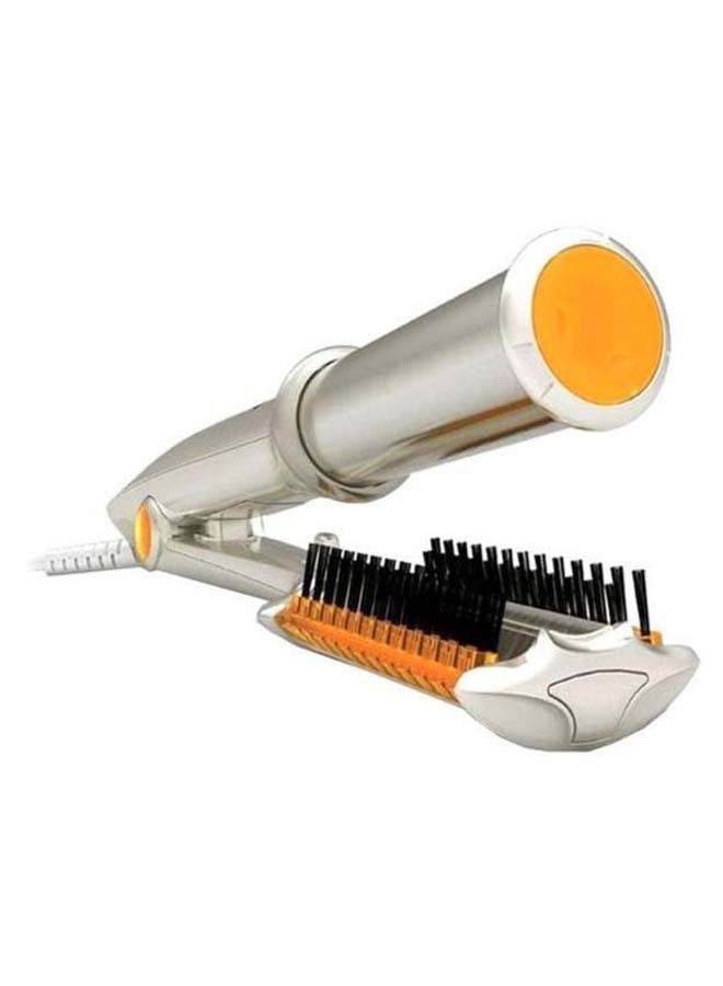 NIBEMINENT Rotatable Curling Iron Grey/Orange - Image 1
