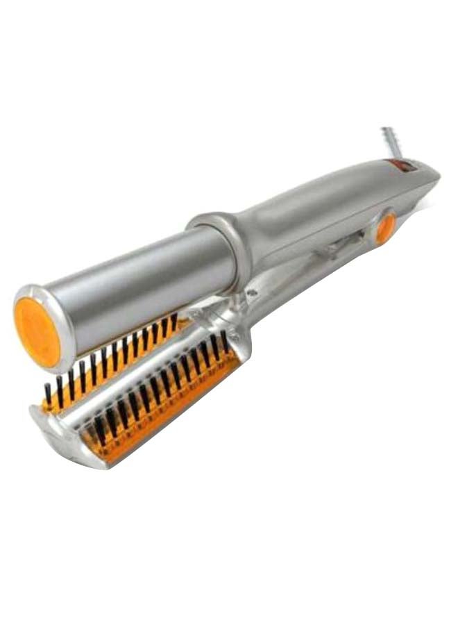 NIBEMINENT Rotatable Curling Iron Grey/Orange - Image 2