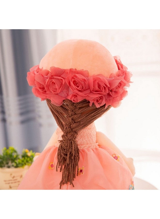 تيكلز دمية الأميرة تيكلز مع قبعة الزهور جوديا لعبة قطيفة ناعمة محشوة للأطفال الأولاد والبنات كهدية عيد ميلاد (اللون: وردي؛ المقاس: 45 سم) - Image 5