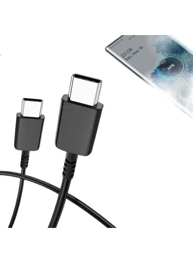 Trendsetter 45W Fast Charging 1.5M Type-C Dual Head Data Cable For Samsung S24/S23 Ultra S22/S20/S21/Note20/W24/Z Flip 5/4/A54 - Image 3