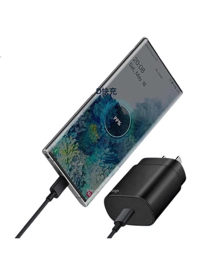 Trendsetter 45W Fast Charging 1.5M Type-C Dual Head Data Cable For Samsung S24/S23 Ultra S22/S20/S21/Note20/W24/Z Flip 5/4/A54 - Image 1