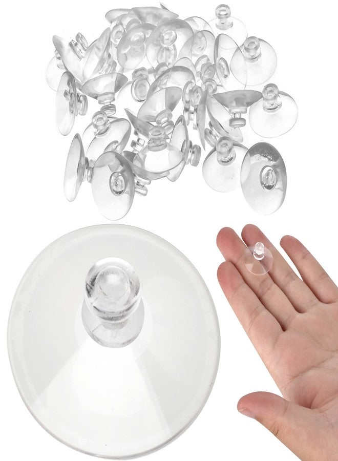 AccEncyc 30 Small Suction Cups 20mm/0.8in Mini Suction Cups for Window Decor, Fairy Light, Toys and Mounting Small Items to Windows, Windshield, Table Top and Furniture - Image 1