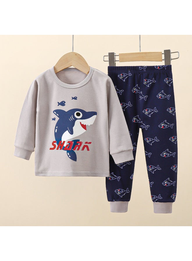 Children's Underwear Set, Autumn Pure Cotton, Big Kids Boys' Pajamas, Girls' Loungewear, Middle-aged Kids' Clothing Small And Medium-sized Kids' Clothing