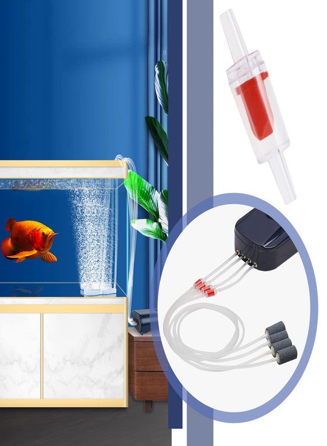 كريت آيديا مجموعة من 20 صمامًا أحادي الاتجاه مانعًا للرجوع، ملحقات مضخة هواء لأحواض السمك، متوفرة في متاجر أدوات الصيد، أنابيب هواء، خراطيم، وصلات، بلاستيك أحمر 4 مم - Image 4