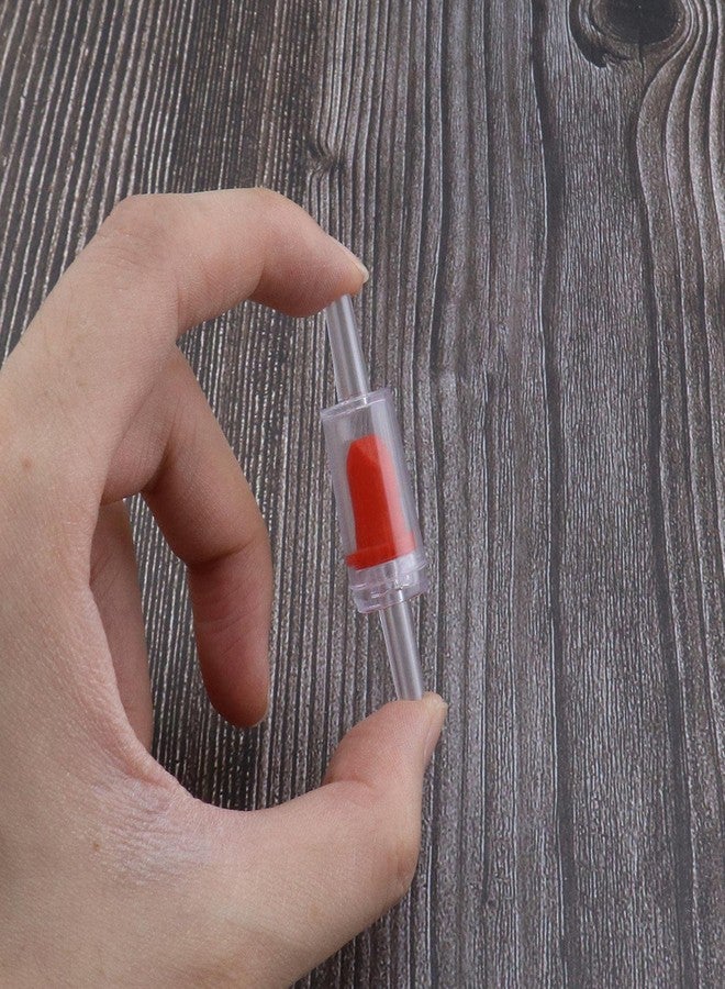 كريت آيديا مجموعة من 20 صمامًا أحادي الاتجاه مانعًا للرجوع، ملحقات مضخة هواء لأحواض السمك، متوفرة في متاجر أدوات الصيد، أنابيب هواء، خراطيم، وصلات، بلاستيك أحمر 4 مم - Image 5