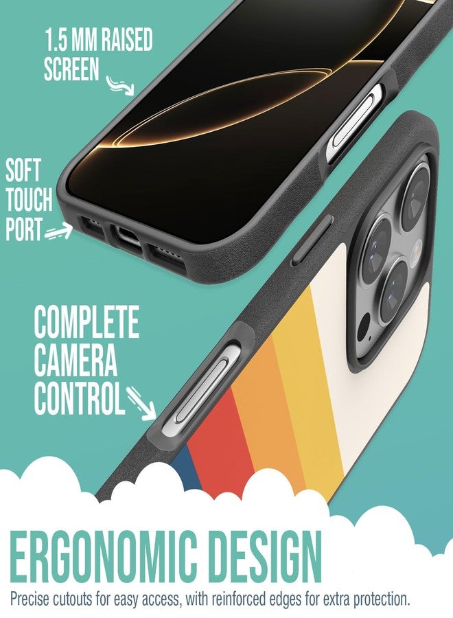 سمارتيش جراب Smartish® المغناطيسي لهاتف iPhone 16 Pro - Gripmunk متوافق مع MagSafe [خفيف الوزن + واقي] غطاء نحيف ورفيع مع بطانة من الألياف الدقيقة لهاتف Apple iPhone 16 Pro - مخطط - Image 3