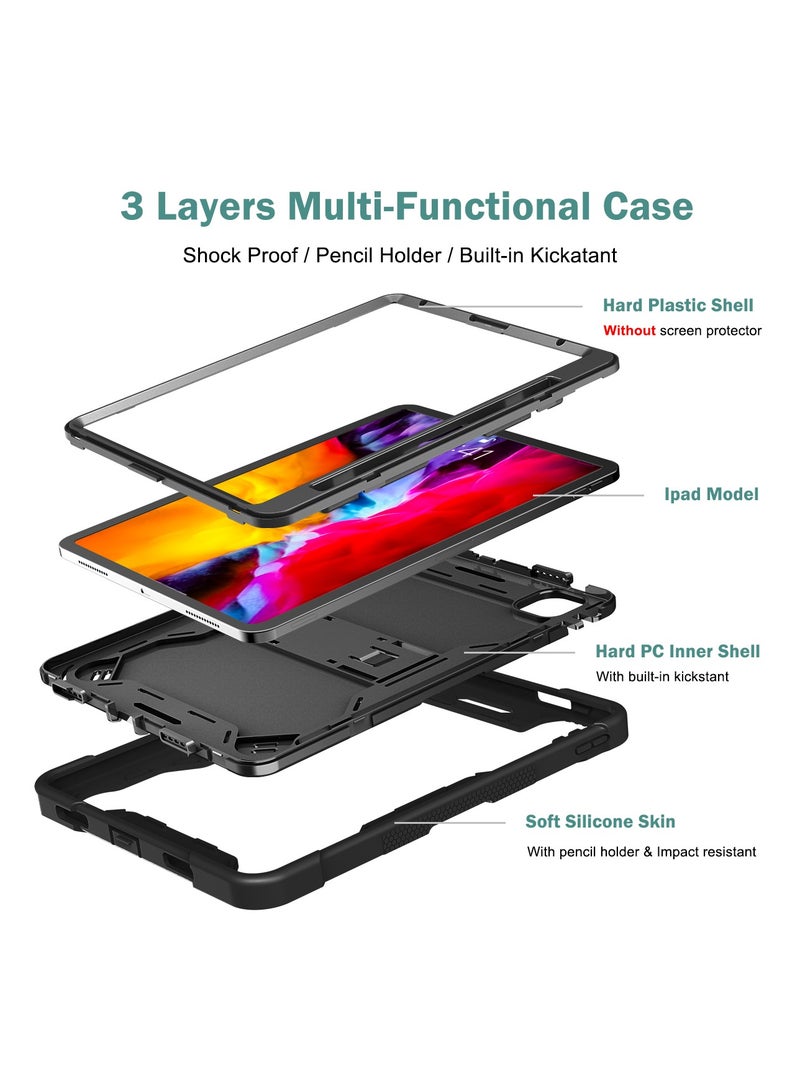 Cellairis Challenger Kickstand Smart Case Cover For Apple iPad Pro 11 - Black - Image 3