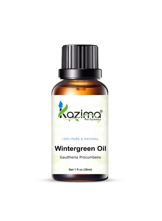 KAZIMA Wintergreen Essential Oil - 100% Pure Natural & Therapeutic Grade Oil For Skin care & Hair Care (30 ML) - Image 3