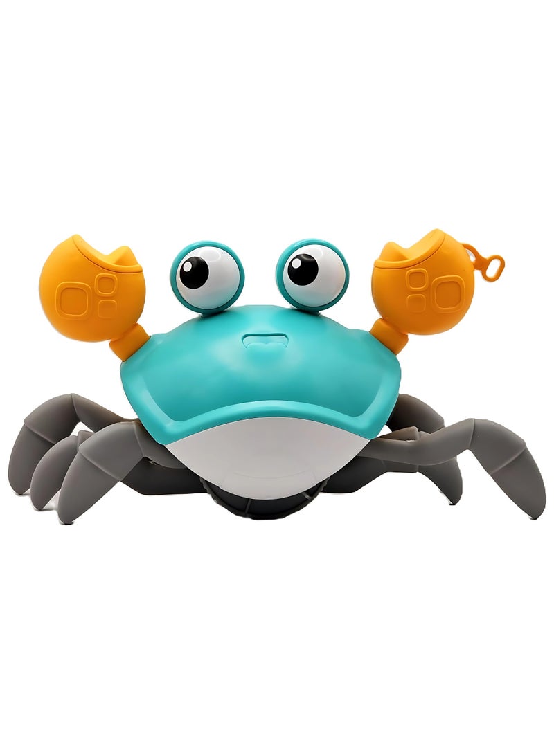Twisoo Manual Crab Bath Toy – Wind-Up Walking Baby Toy for Land & Water, No Battery Needed, Pull String Spring Switch Action, Fun Moving Toy for Toddlers, Bath Time & Floor Play - Image 1