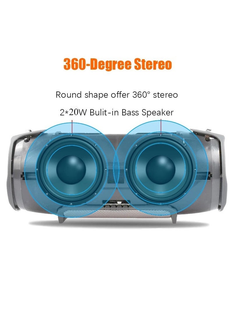 حصريا مكبر صوت محمول مقاوم للماء (أسود) - Image 2