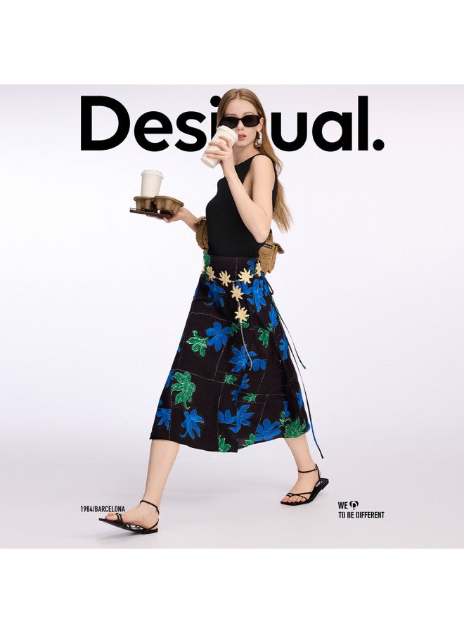 DESIGUAL [Blogger'S Pick] Printed Wrap Maxi Skirt - Image 2