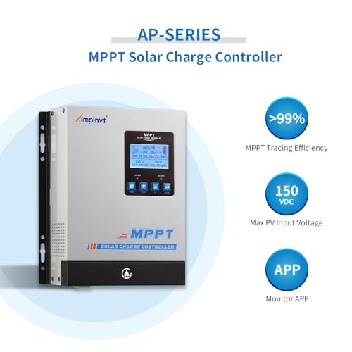 Ampinvt 40A MPPT Solar Charge Controller 12V 24V 36V 48V Auto, PV 150V Max Input Solar Panel Regulator 40amp for AGM Sealed Gel Flooded Lithium Battery - Image 2