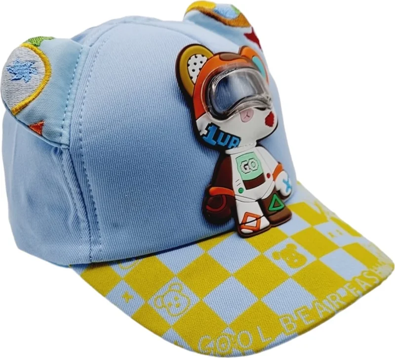 تيزجيلسين Children 4-8 Years Embossed Astronaut Patterned Headphone Hat