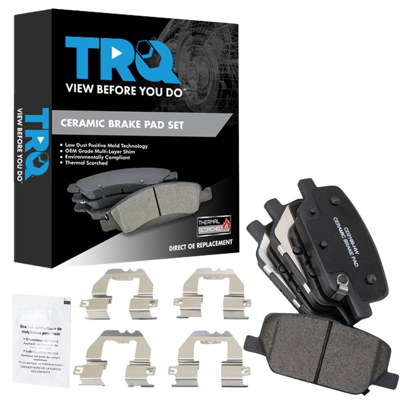 TRQ Rear Brake Pads Ceramic Compatible with 20202023 Hyundai Palisade 20192020 Santa Fe 20202022 Kia Telluride